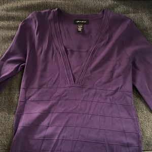 XL purple cable and gauge office attire